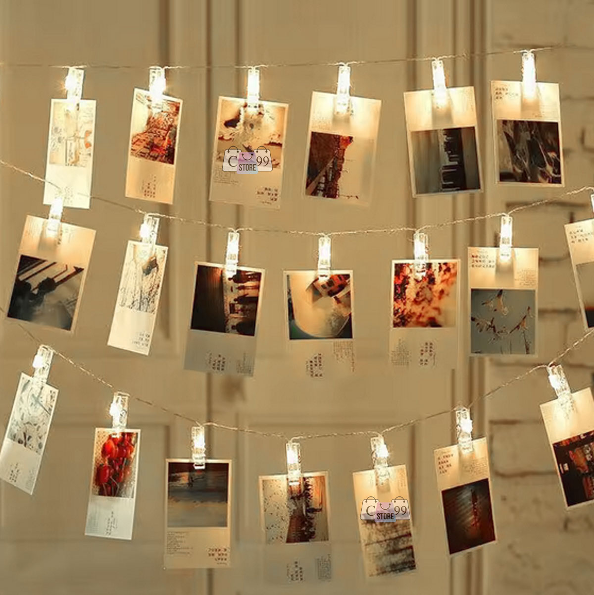 Miniatura 3 de Luces Led Con Pinzas Para Fotos 3m